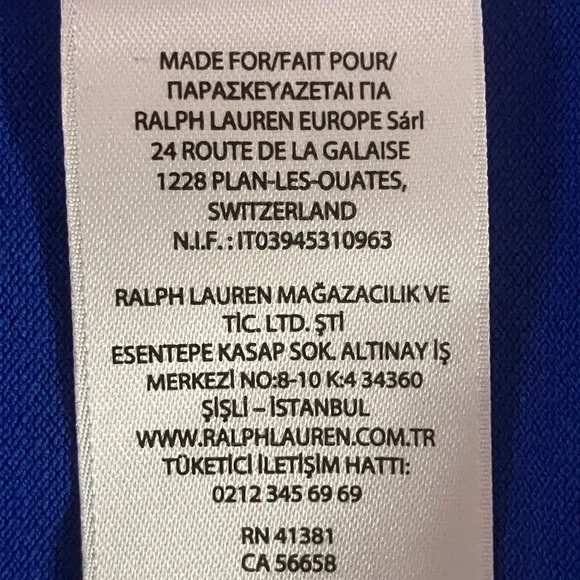 NWT - Ralph Lauren Women's Short Sleeve Polo, Iris Blue - XL/TG Slim Fit - Picture 10 of 10
